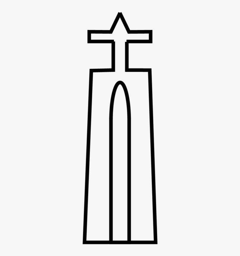 Lisbon Cristo Rei Tower 1 - Cross, transparent png download