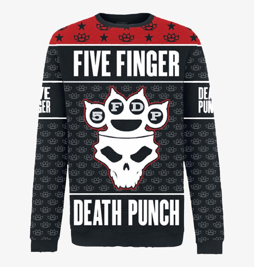 Fuck Xmas Sweater - Five Finger Death Punch Christmas Sweater, transparent png download