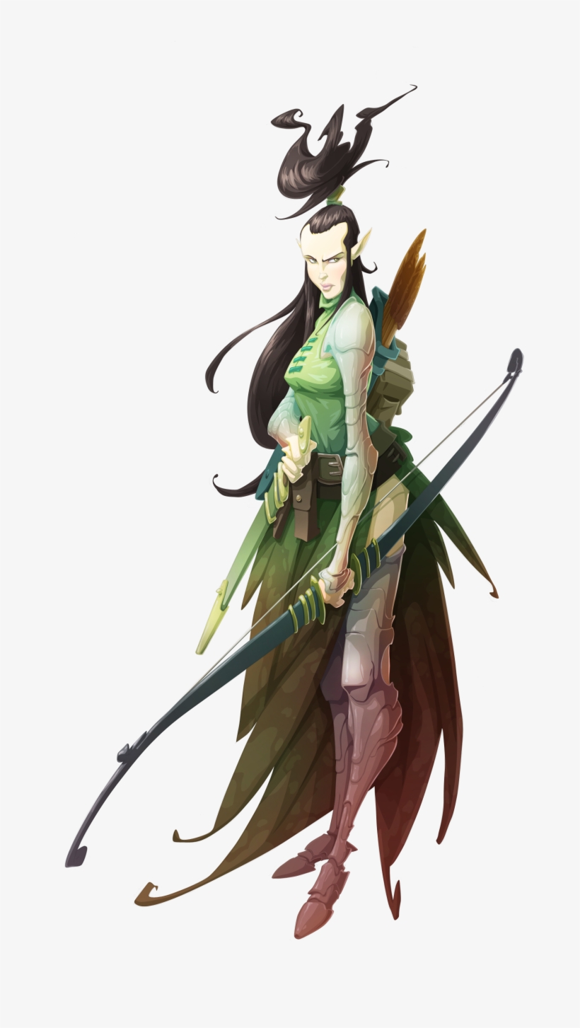 Drawing Warrior Arrow Transparent Clipart Free Download - Massive Darkness Archer, transparent png download