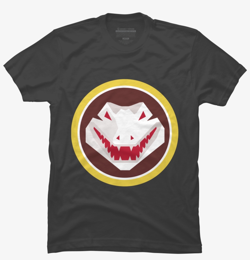 Alligator Head Circle Retro Men's T-shirt - Active Shirt, transparent png download