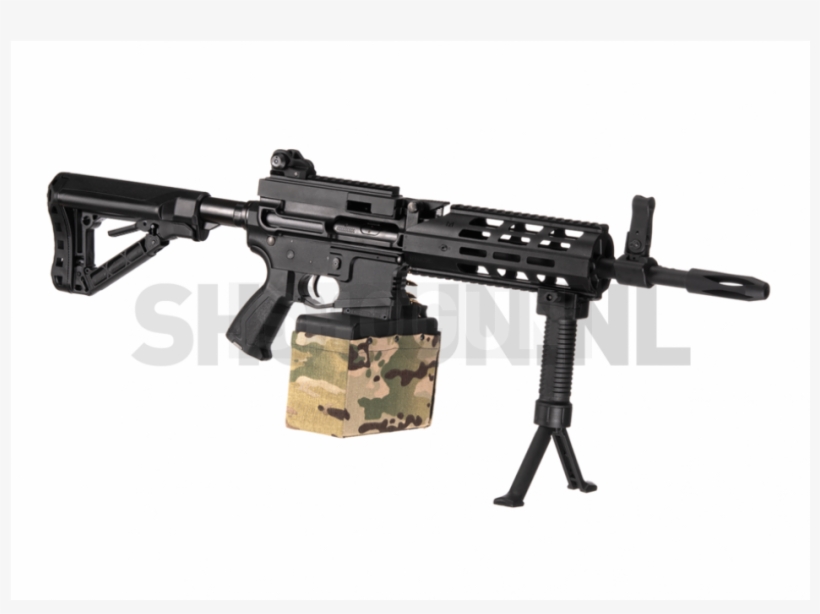 G&g Cm16 Lmg Airsoft Rifle - G&g Lmg, transparent png download