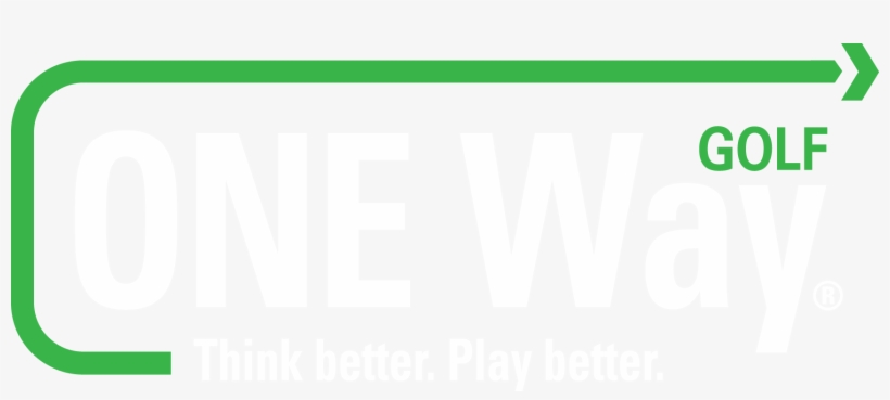 One Way Golf - Poster, transparent png download