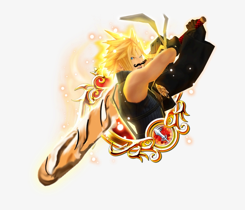 Khux[khux] The Way Cloud's Sword Was Bandaged Up In - Hd King Mickey Khux, transparent png download