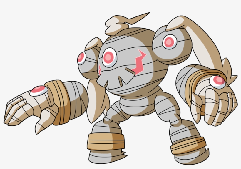 Pokémon Gold And Silver Pokémon X And Y Mammal Cartoon - Regigigas Fusion, transparent png download