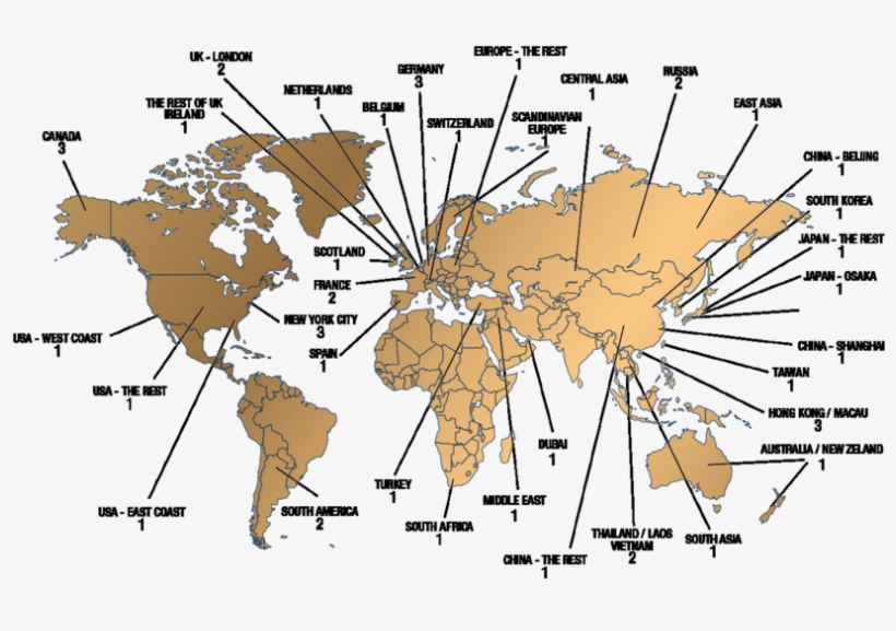The World's 50 Best Italian Restaurants By Region - Map Of The World Year 0, transparent png download