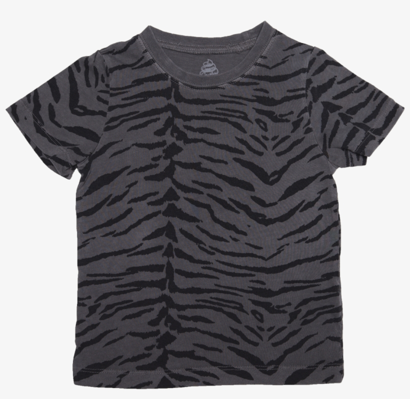 Ice Cream Castles Tiger Stripe Tshirt - Monochrome, transparent png download