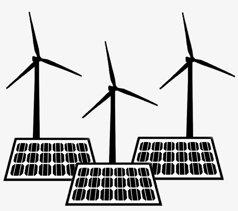 File - Renewable Generators - Wind Turbine - Solar - Windmill, transparent png download