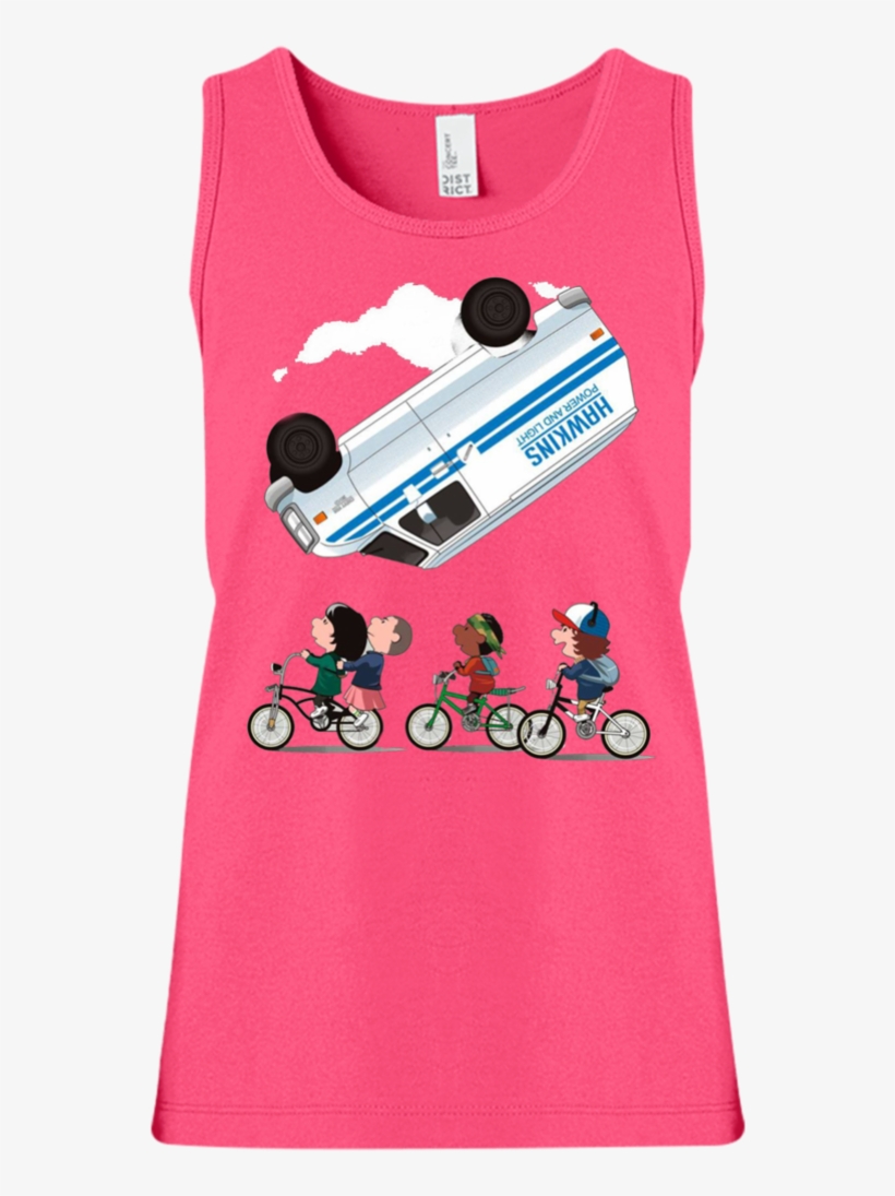 Stranger Things Accident Cartoon Girls' Tank Top T-shirts - Illustration, transparent png download