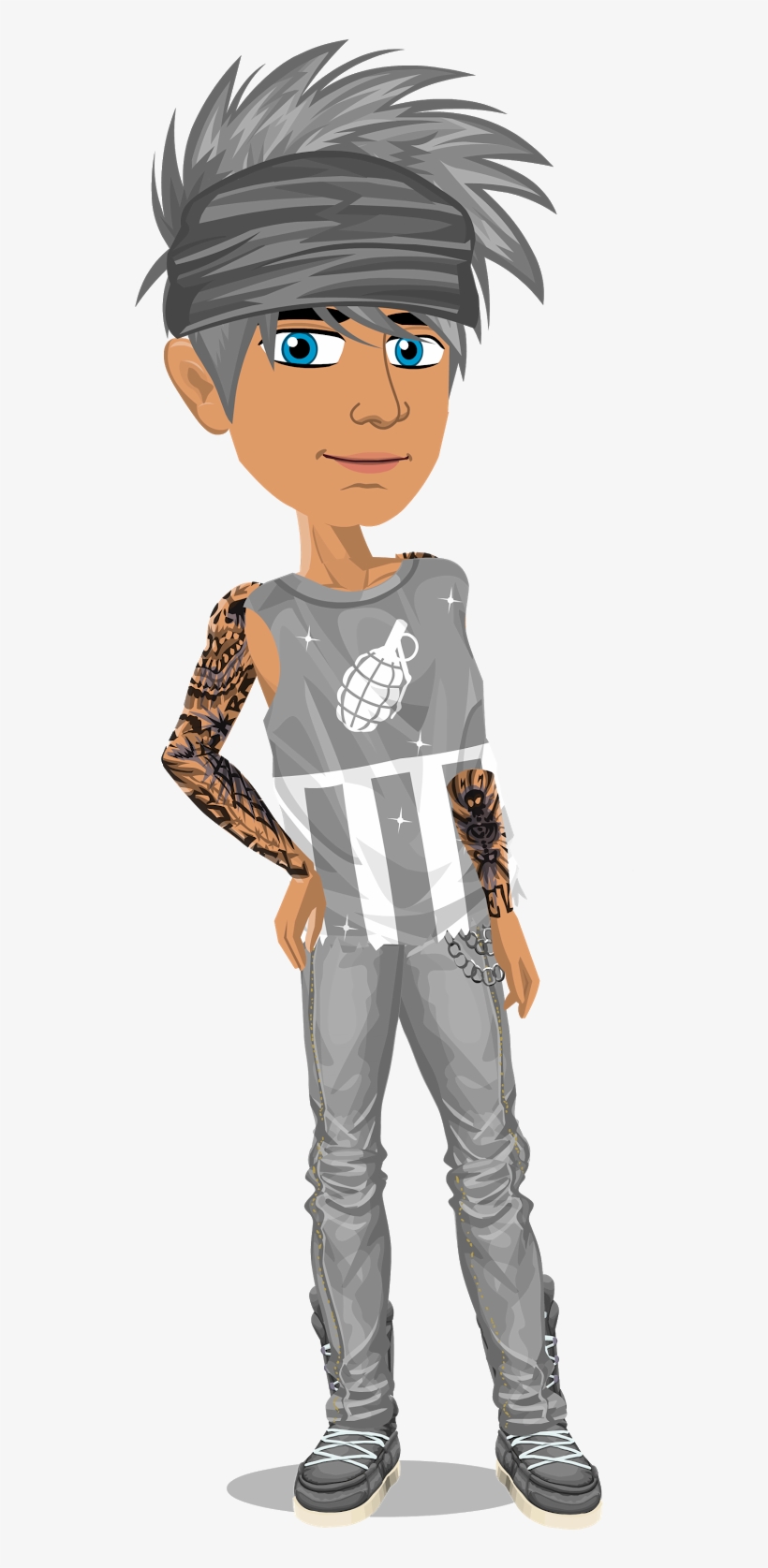 Silver Boy ♥model Xbeastxtimmyx♥28/4/2016 - Msp Boy Looks, transparent png download