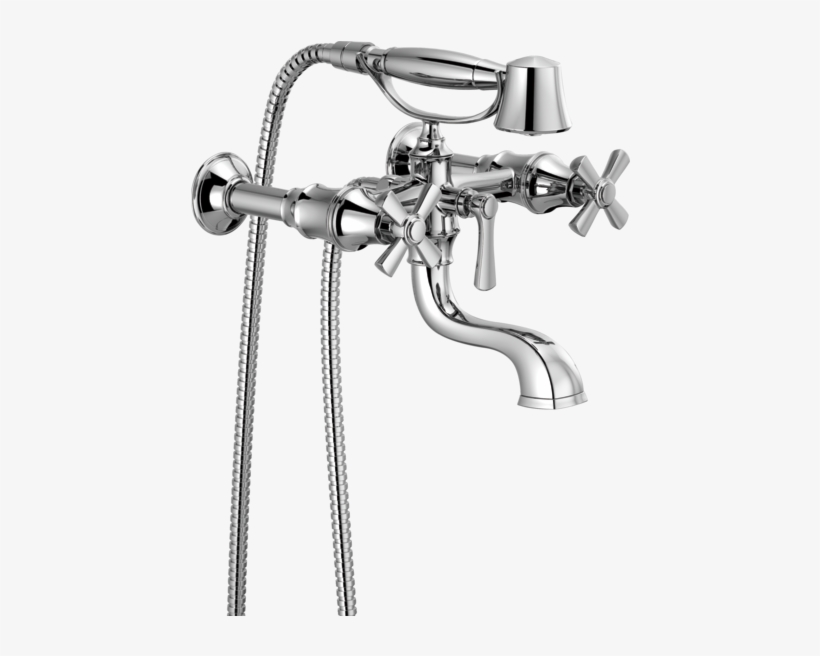 Brizo T70361 Rook Two-handle Tub Filler Trim Kit With - Bathtub, transparent png download