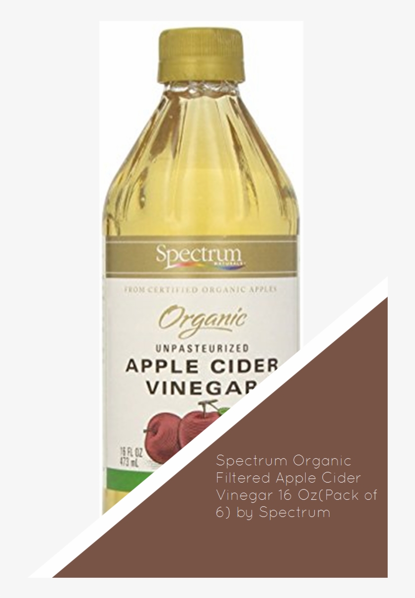 Spectrum Organic Filtered Apple Cider Vinegar 16 Oz - Apple Cider Vinegar, transparent png download
