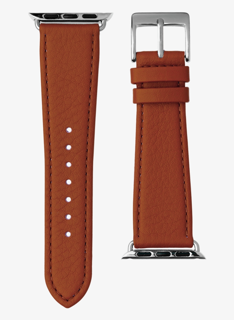 Nappa Leather Watch Band In Cognac For The Apple Watch - Strap, transparent png download