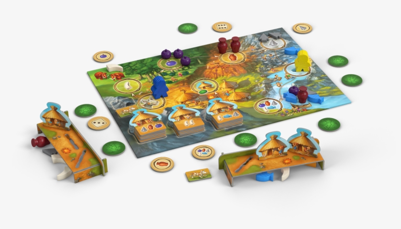 My First Stone Age Layout - Stone Age Junior Board Game, transparent png download