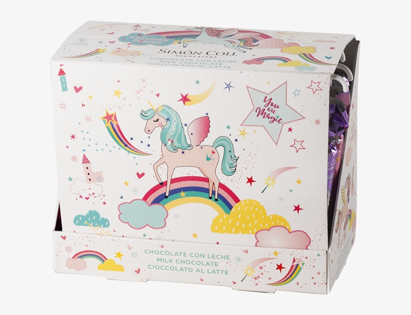 Paraguas Chocolate Con Leche Unicornios 15g Display - Box, transparent png download