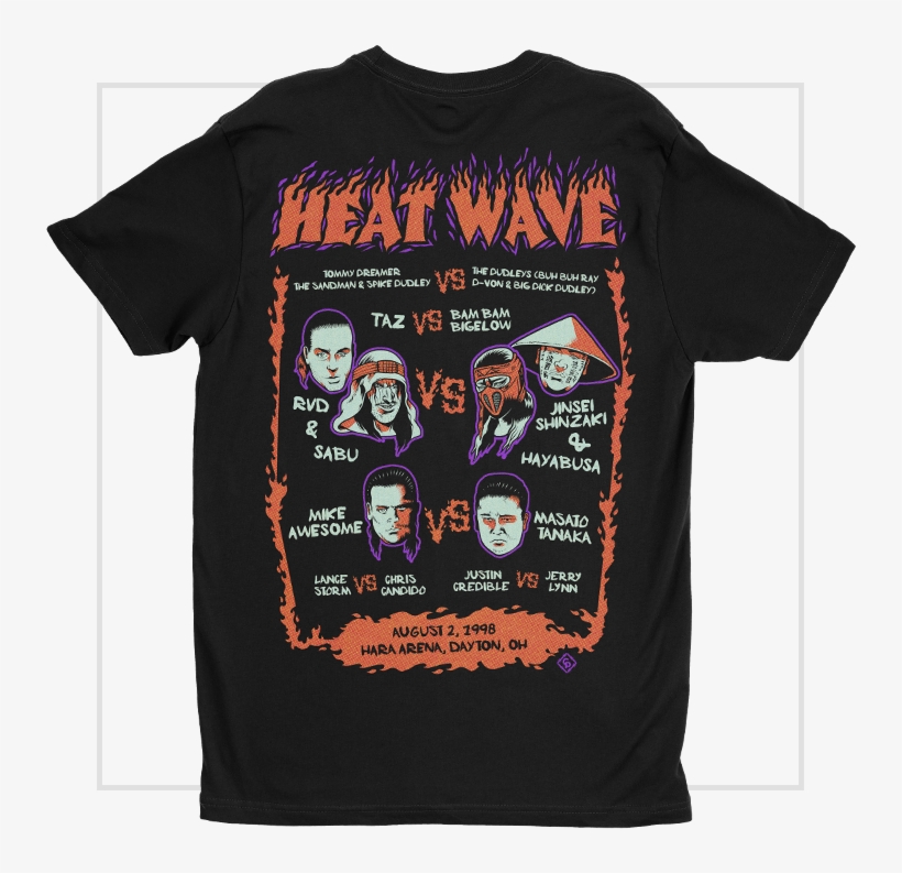 Heat Wave 98' Event Package - Ecw Heatwave 98 Shirt, transparent png download