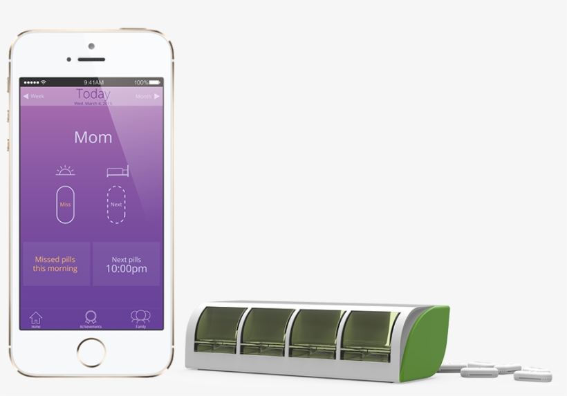 Esta Cajita Guarda Tus Medicamentos Y Te Recuerda Cuando - Smart Pill Box With Bluetooth, transparent png download