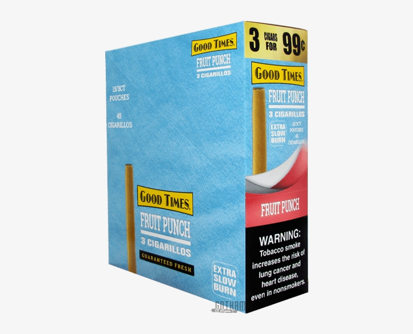Good Times Cigarillos Fruit Punch Box - Book Cover, transparent png download
