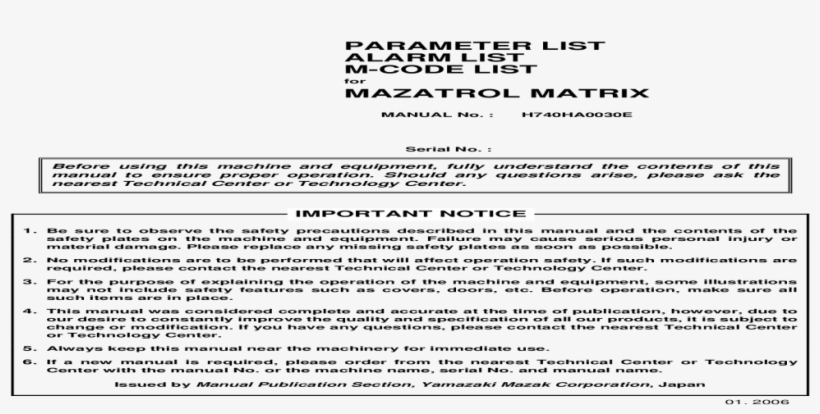 Mazak Vtc 250 50 Manual Ebook Rh Mazak Vtc 250 50 Manual - Document, transparent png download