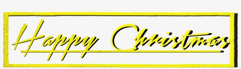 You Can Download Easily Happy Christmas Png Below - Calligraphy, transparent png download