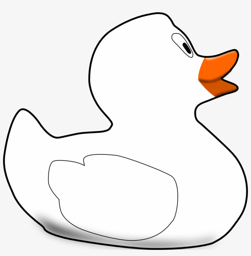 Duck Black White Line Art 999px 93 - Duck, transparent png download