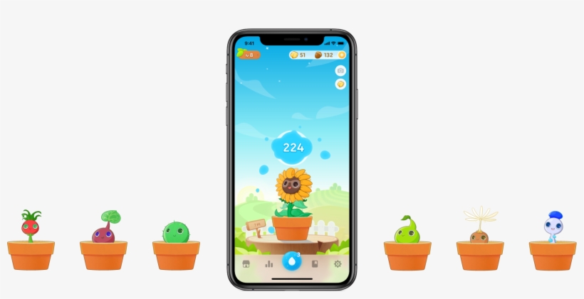 Every Day You Can Collect And Take Care Of Little Plants - Smartphone, transparent png download