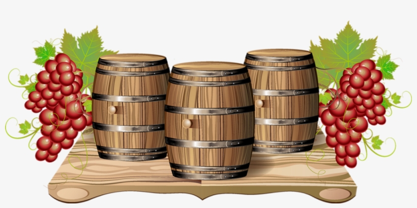 Free Wine Grapes Png - Tonneau De Vin Png, transparent png download