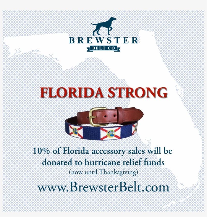 Custom Florida State And State Flag Belts, Dog Collars, - Poster, transparent png download