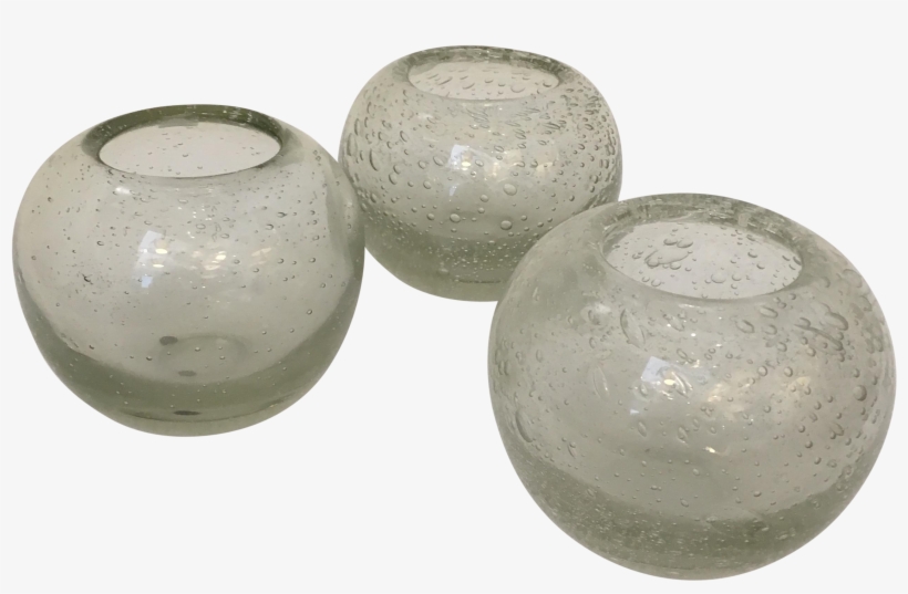 Modern Round Glass Vases Set Of Chairish - Sphere, transparent png download
