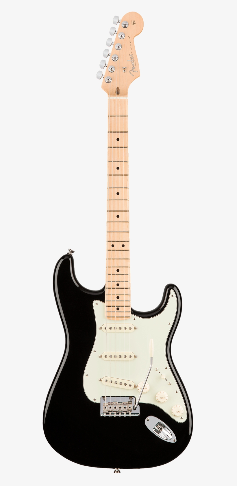 Fender American Professional Stratocaster 2017-2018 - Fender Stratocaster Black Maple, transparent png download