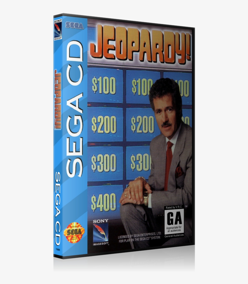 Jeopardy Replacement Retro Gaming Case - Sega Cd, transparent png download