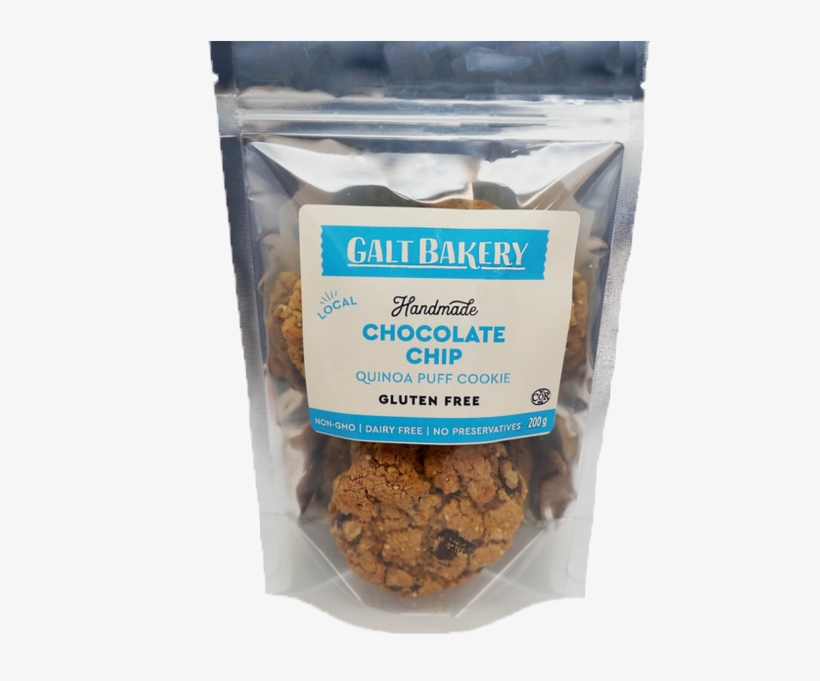Quinoa Puff Cookie Galtbakery - Chocolate Chip Cookie, transparent png download