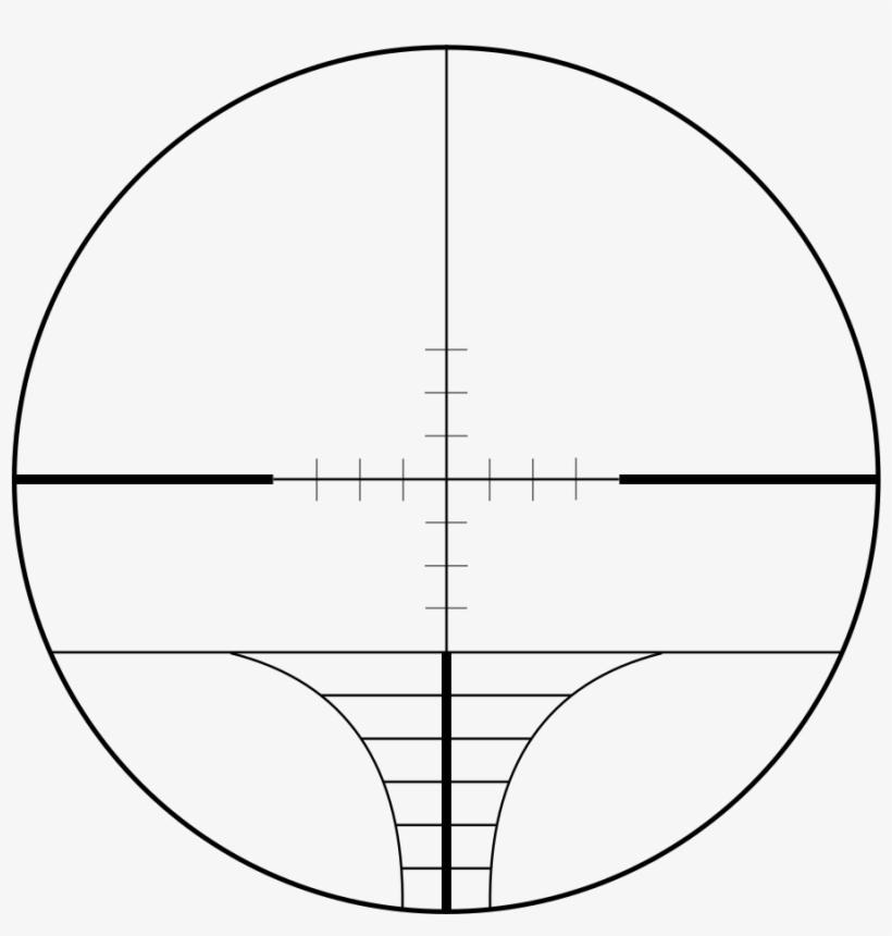Rangefinder Reticle - Mira De Rifle Png, transparent png download