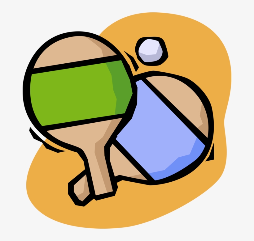 Vector Illustration Of Game Of Table Tennis Ping Pong, transparent png download