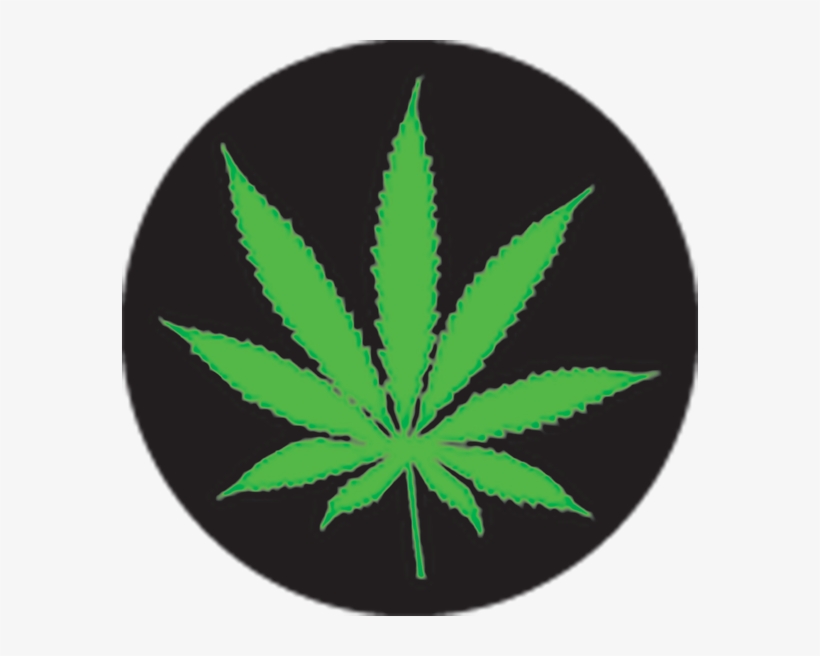 Popular - Black And Yellow Weed Leaf, transparent png download