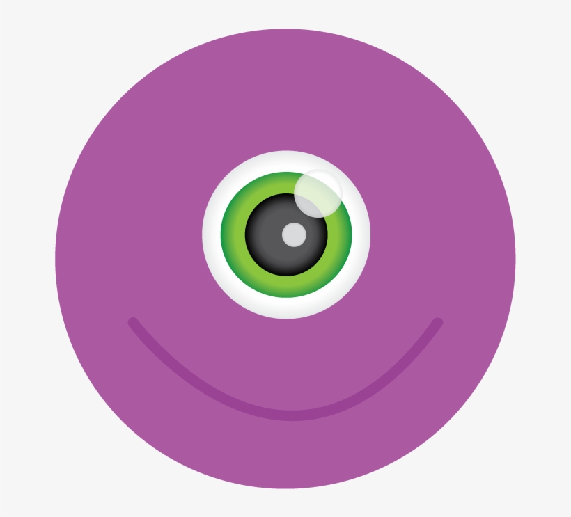 Click Here Hand Icon Png - Purple Monster, transparent png download