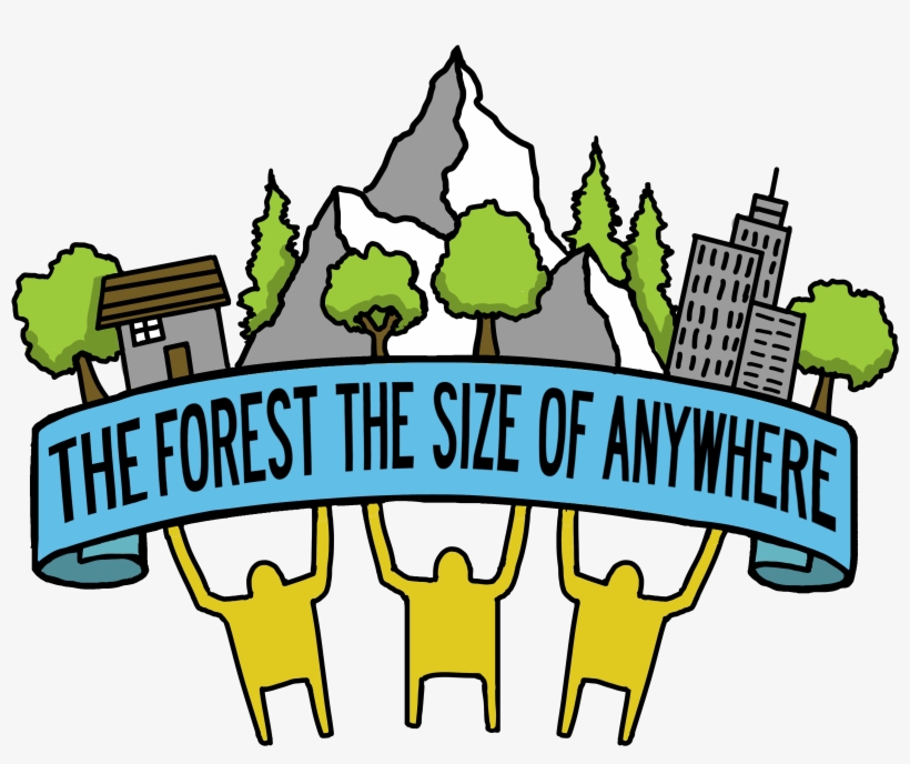 The Forest The Size Of Anywhere Logo - Cartoon, transparent png download