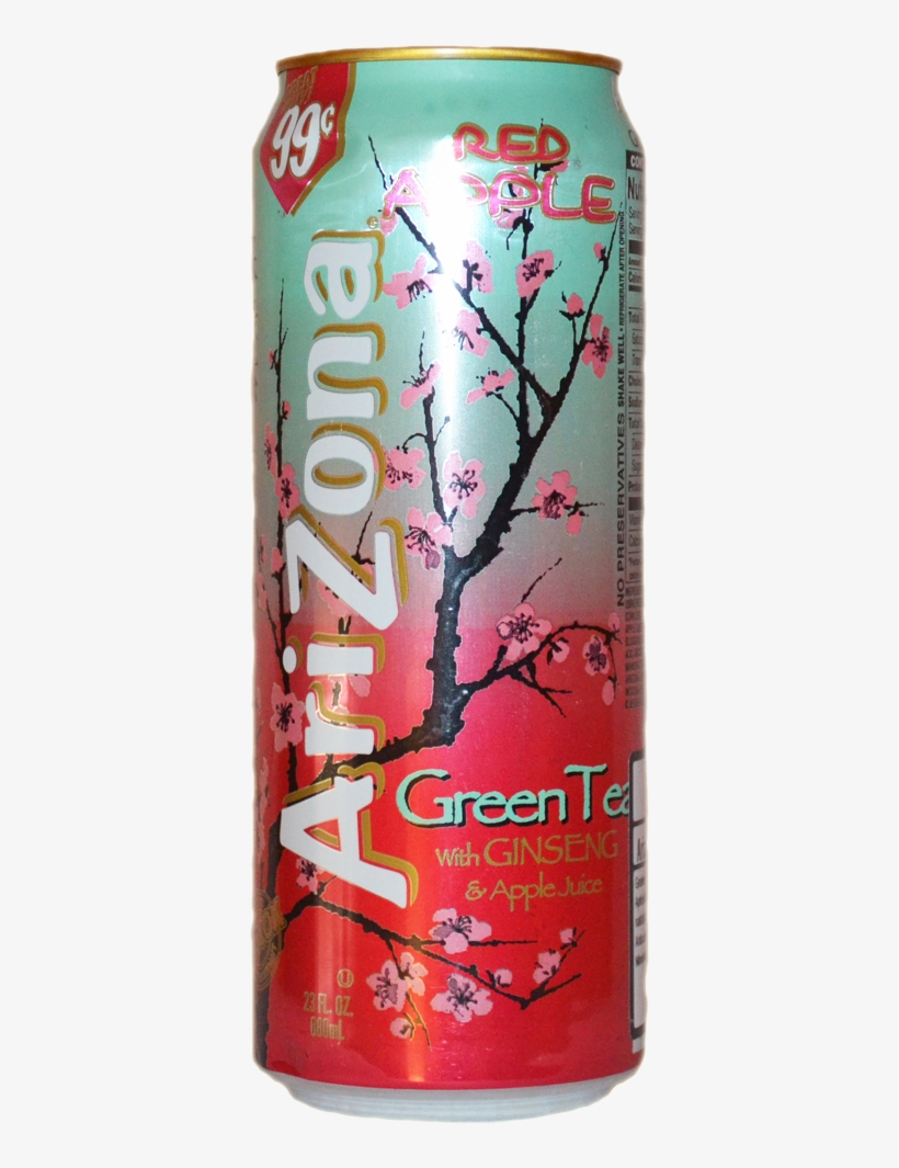 Arizona Red Apple Arizona Iced Tea Green Tea Can Transparent PNG