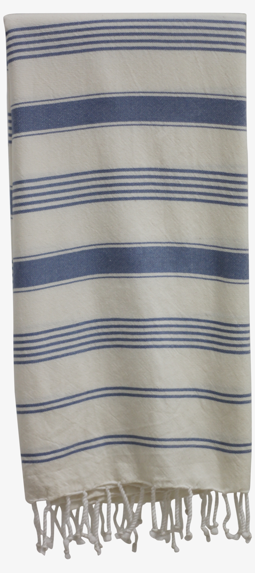 Navy & Off-white Striped Towel, transparent png download