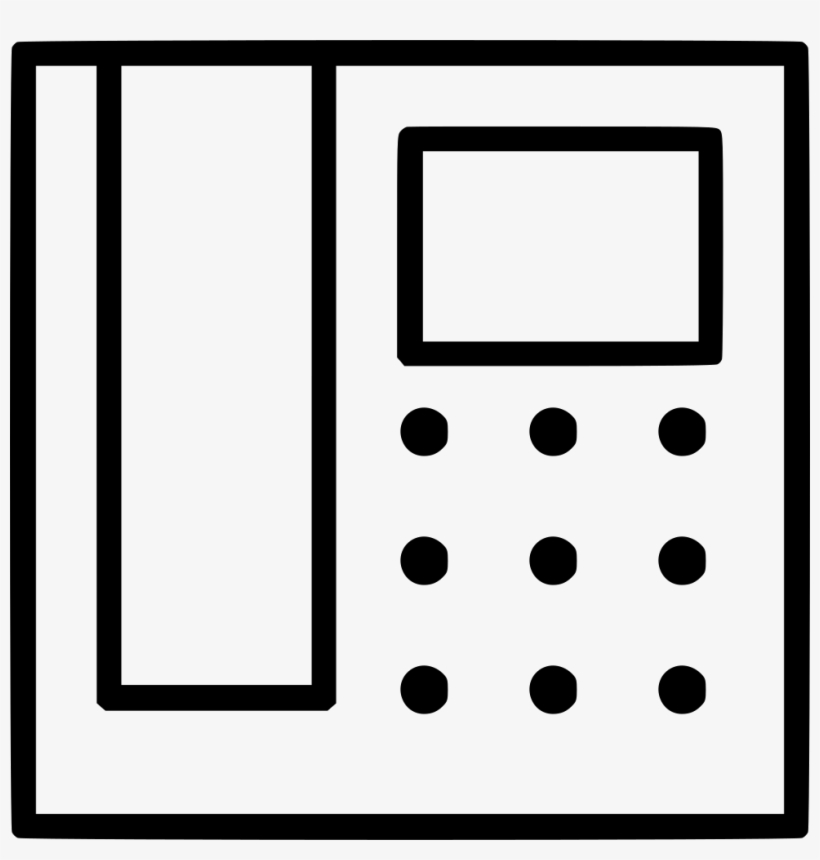 Room Office Telephone Comments - Line Art, transparent png download