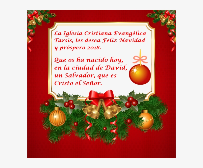 Felicitación De Navidad - Red Christmas Photo Frame, transparent png download