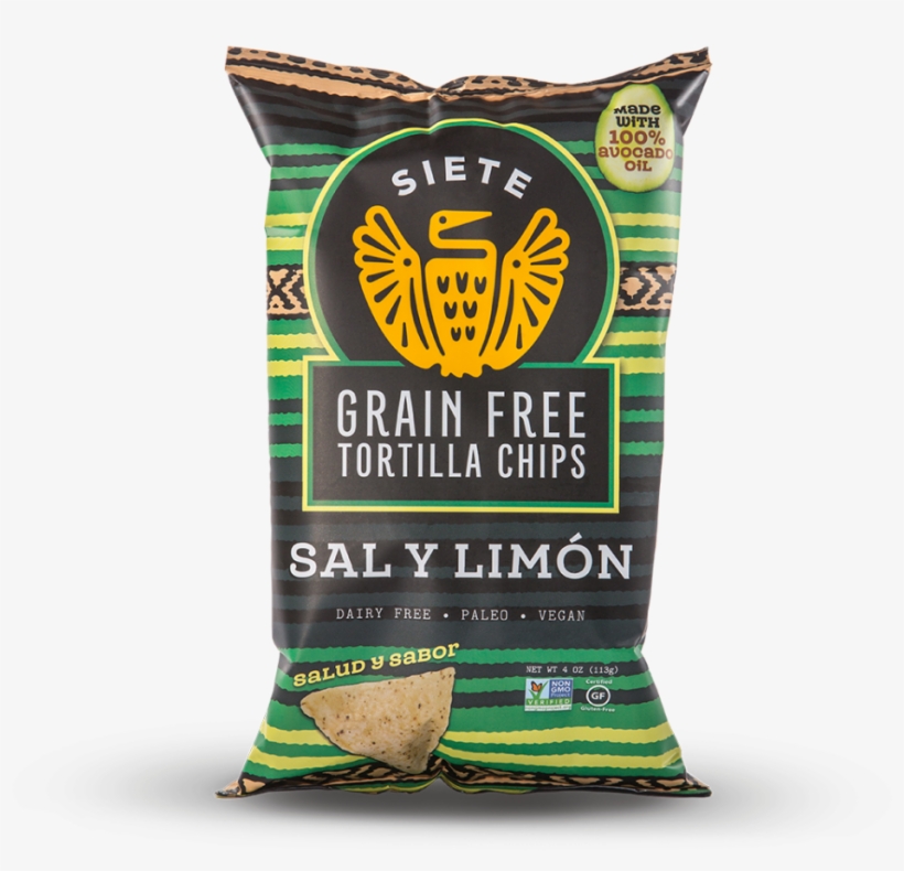 Sal Y Limon Grain Free Tortilla Chips - Siete Grain Free Tortilla Chips, transparent png download