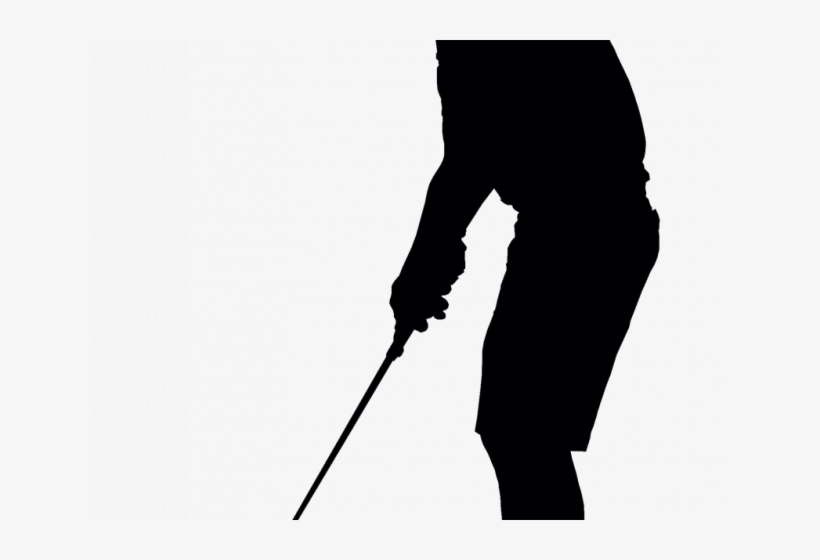 Golf Clipart Silhouette - Standing, transparent png download