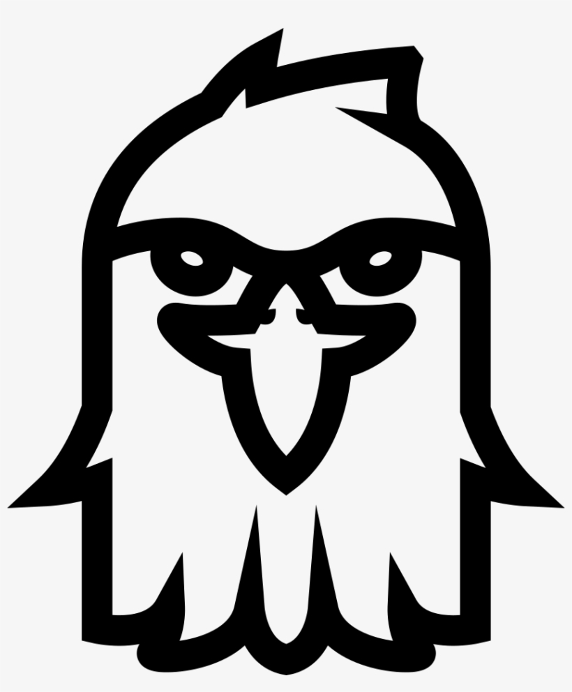 Png File Svg - Eagle Face Outline, transparent png download