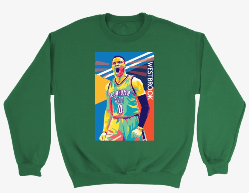 Russell Westbrook Pop Art Sweatshirt - Lifeguard T Shirt Funny, transparent png download