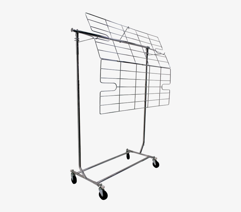 Shelf For Garment Rack - Shopping Cart, transparent png download