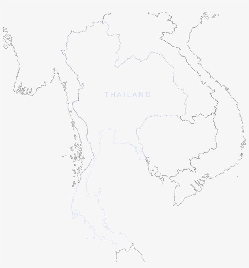 1003 X 1000 2 - Thailand Map, transparent png download