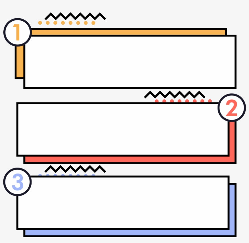 Title Bar Directory Memphis Border Png And Psd - Psd, transparent png download
