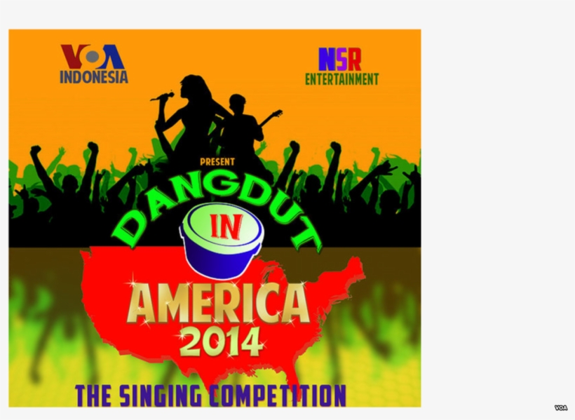Voa Co-produces Dangdut Singing Competition For Broadcast - Poster, transparent png download