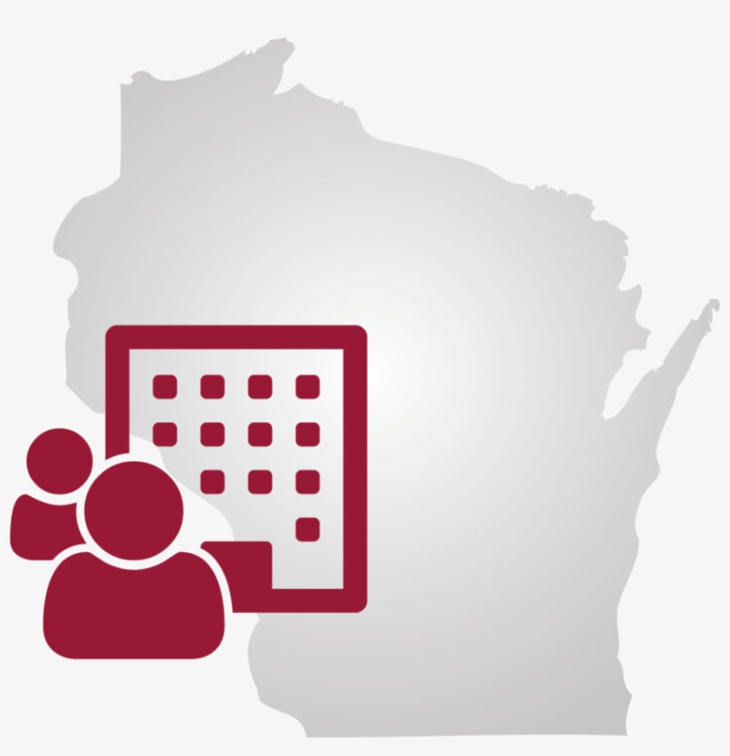 University Of Wisconsin System - Wisconsin With A Heart On Milwaukee, transparent png download