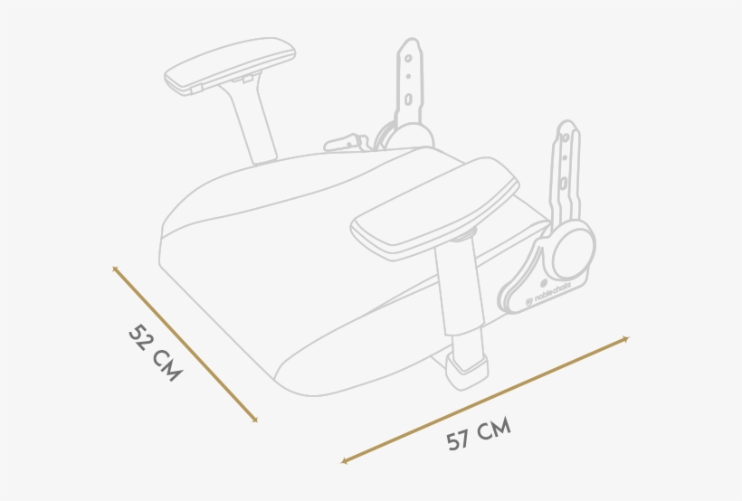Inner Seat Surface Area - Technical Drawing, transparent png download